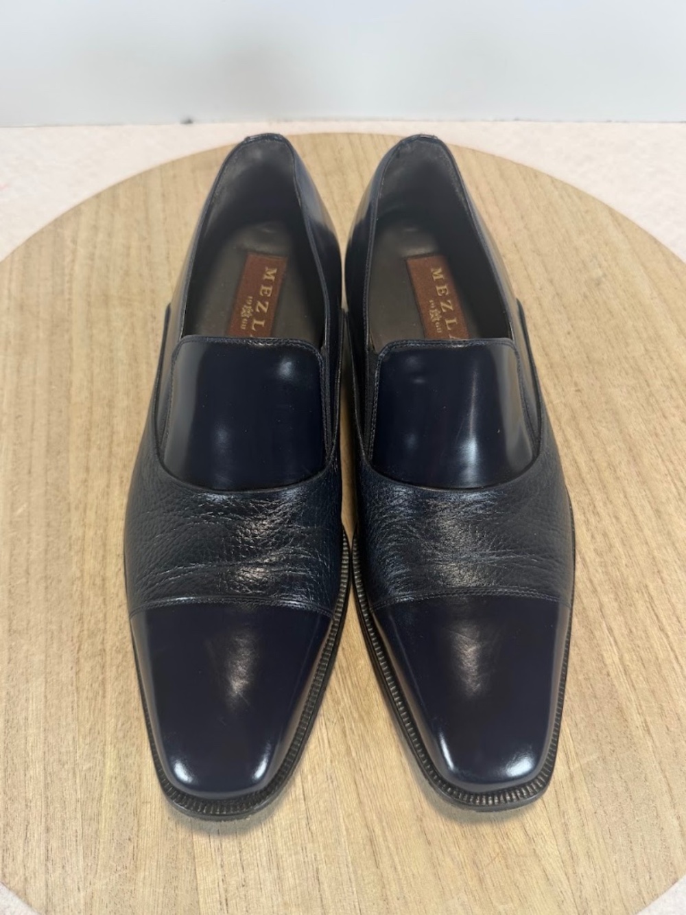 Mezlan 12807 Black Leather Slip On Loafers Dress Shoes Mens US 7 M - Picture 9 of 9
